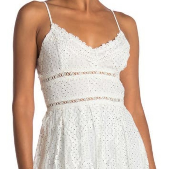 NSR Crochet Lace Midi Dress In White / Black - Size Small - NWT - Picture 6 of 6